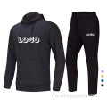 ကြံ့ခိုင်ရေး Tracksuit အမျိုးသားများ Hoodie နှင့် Jogger သည် UNISEX ကိုသတ်မှတ်သည်